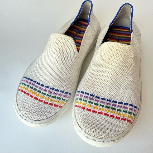Rothy’s The Kid Sneaker in Rainbow Crème - Picture 3 of 10